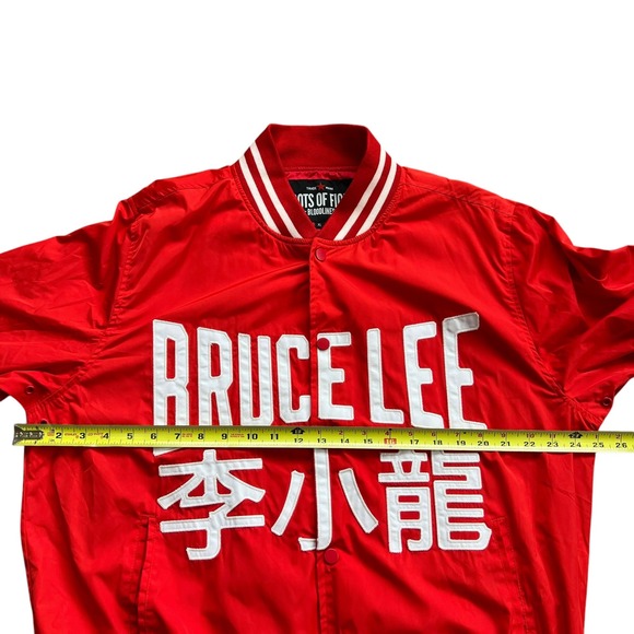 Roots of Fight Bruce‎ Lee Stadium Jacket Size XL Red Rare - Picture 11 of 11